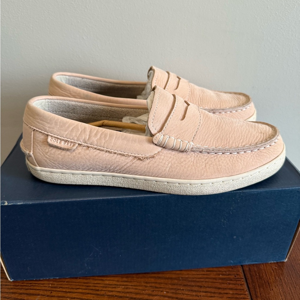Cole Haan leather Nantucket Loafers peach blush men’s 7